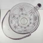 Dotted Loop Pattern Purple Depression Glass Pitcher Vintage