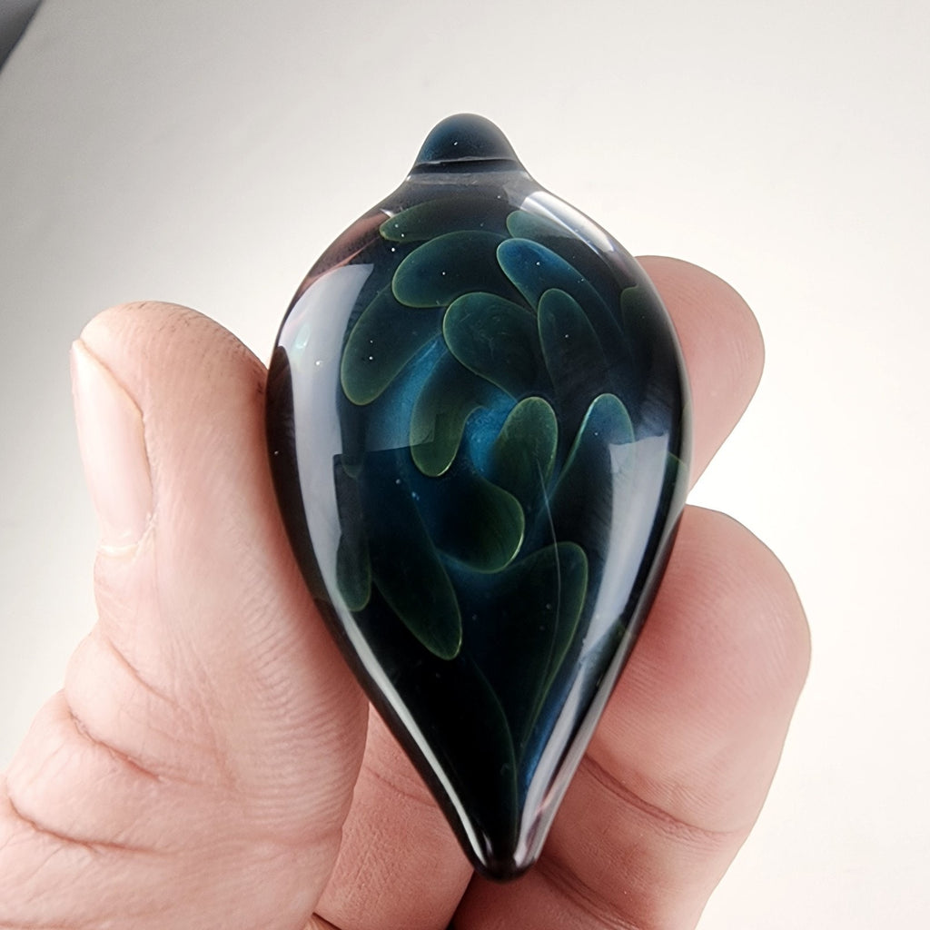 Borosilicate Implosion Glass Pendant Heady Sparkle Boro Glass