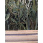 Anita Eaton (1931-2022) - "White Fence" Painting - Large Acrylic on Panel