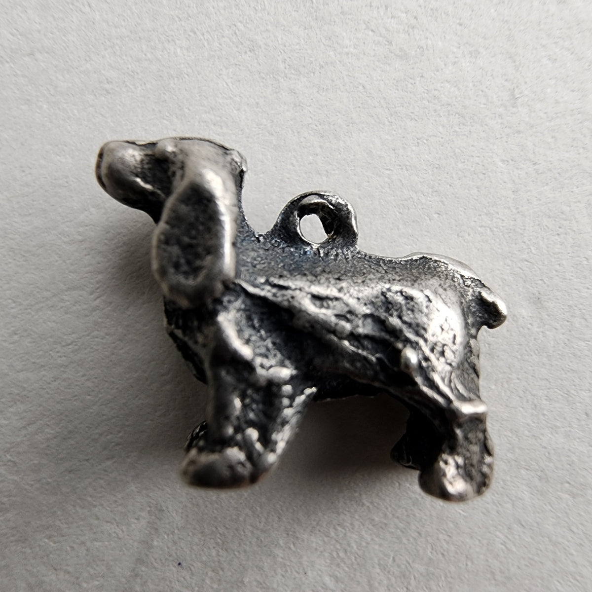 Vintage Dachshund Dog Charm in Sterling Silver 925