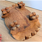 Hand Carved Wood Native Container Box Signed Mazive 1994