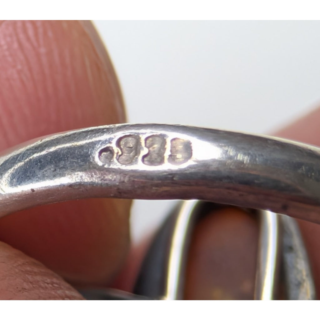 Baltic Amber Sterling Silver 925 Ring Size 5 3/4 Vintage
