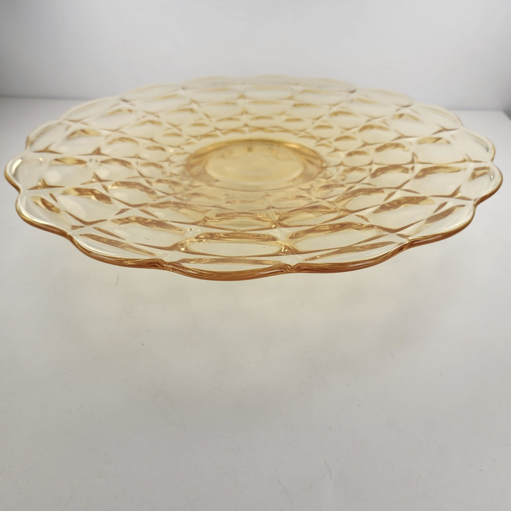 Vintage Indiana Glass Tiara Constellation Footed serving Cake Plate