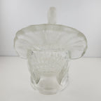 Clear Glass Turkey Lidded Candy Covered Dish by L.E. Smith Vintage