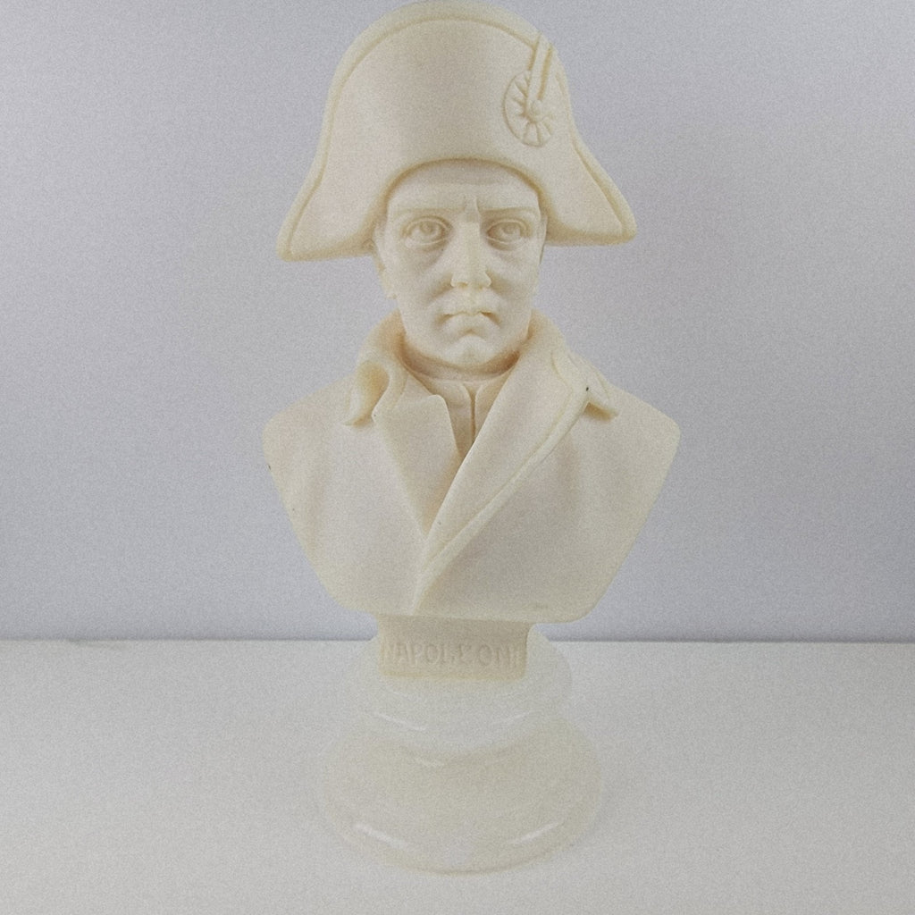 6" Napoleon Bonaparte Bust Vintage Marble Base Figure