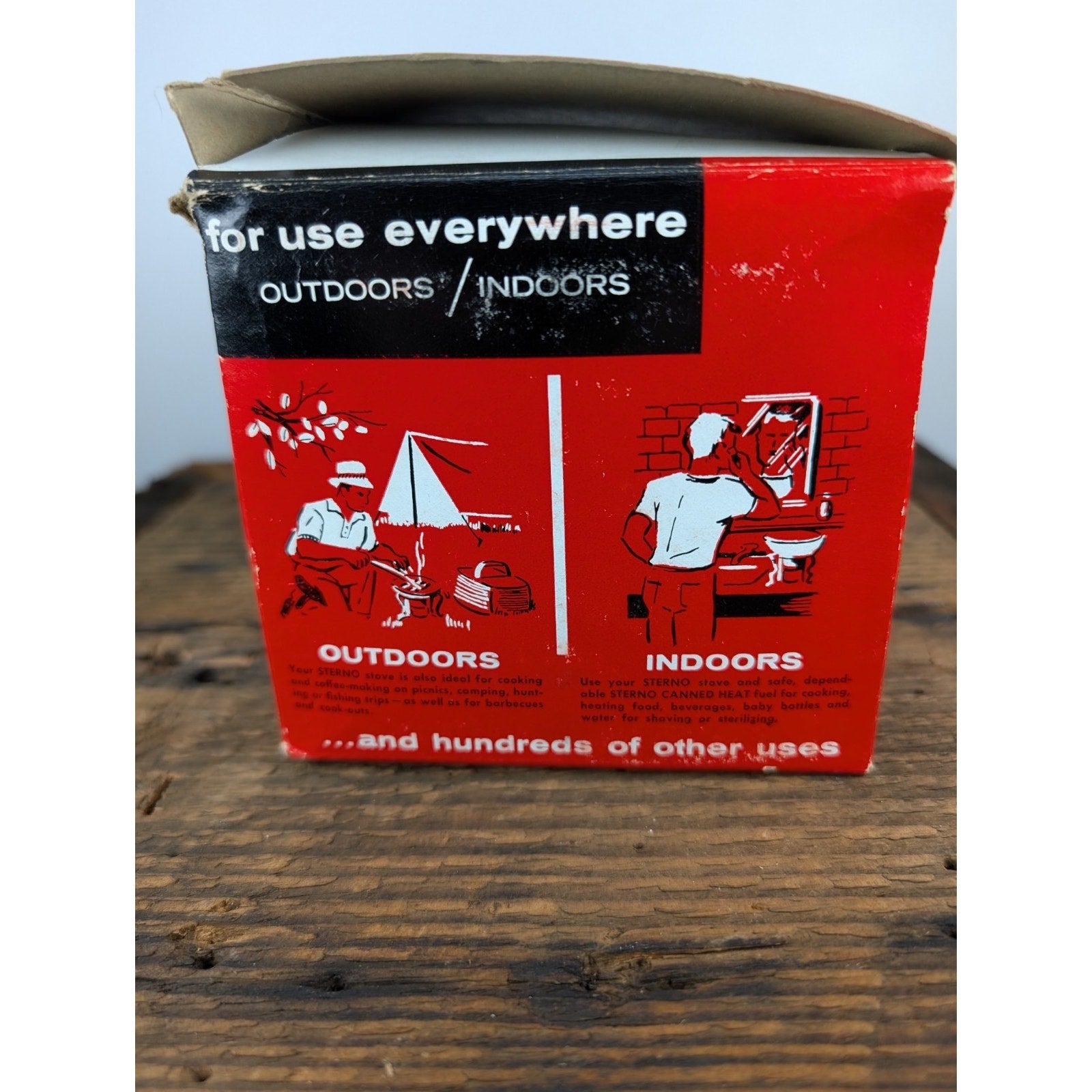 Vintage 1960's Sterno Camping Stove New in Box with All Components