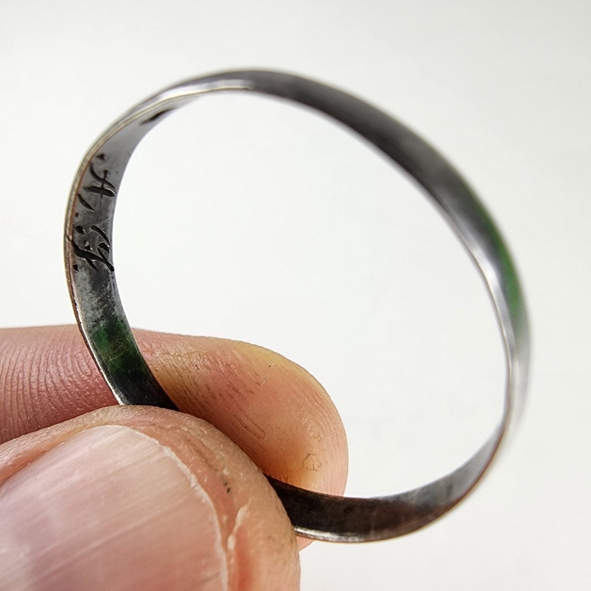 Antique Imperial Russian Wedding Band Ring Size 16 Sterling 84 Silver 875