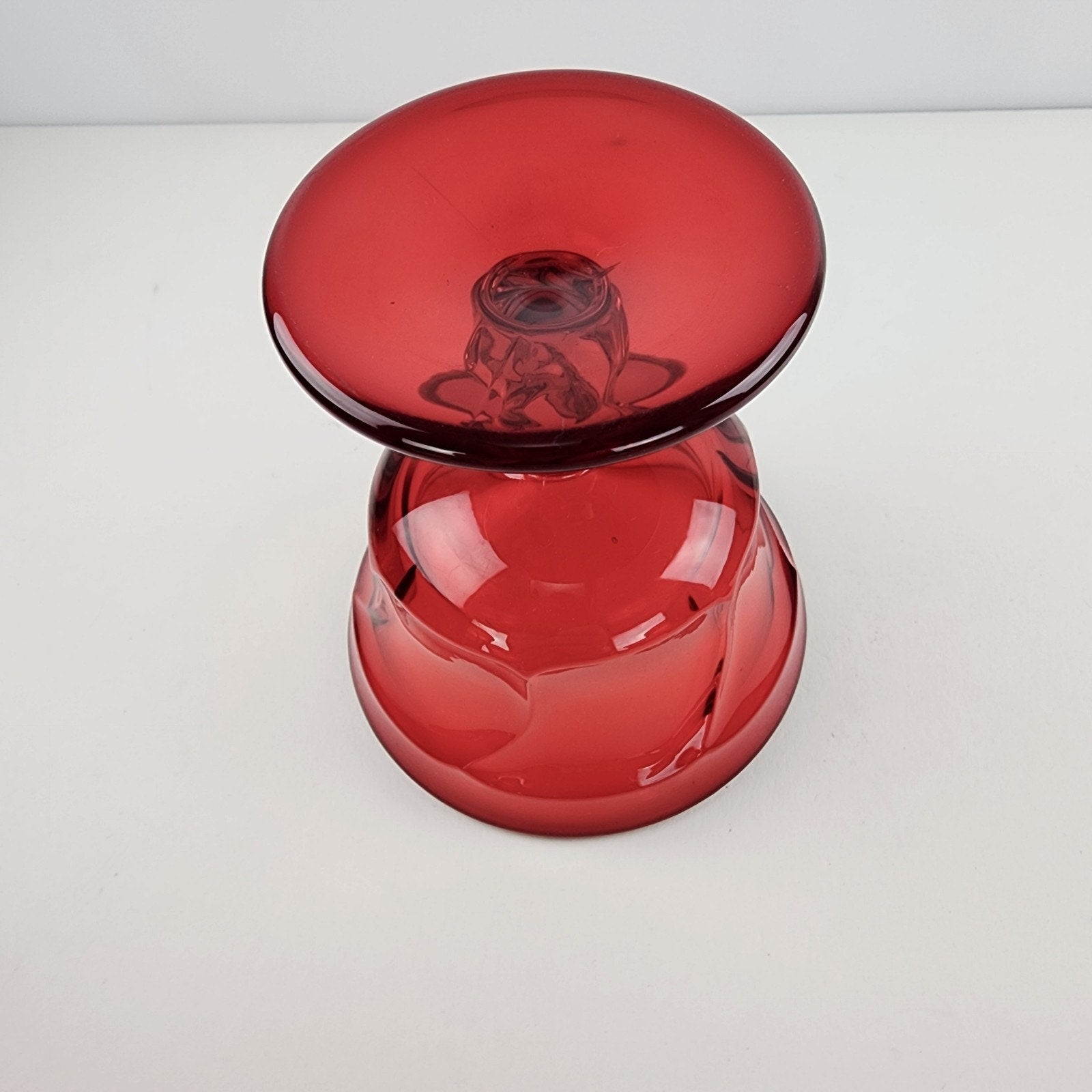 Fostoria Jamestown Ruby Sherbet Ice Cream Glasses Dish Set of 6 Vintage