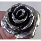 Electroform Flower Rose Sterling Silver 925 Designer Ring Size 7 1/4