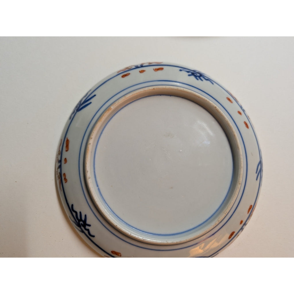 Japanese IMARI Porcelain Plate 7" Arita Hand Painted Pair
