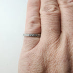 CZ Infinity Band Ring Size 8 Sterling Silver 925 Vintage