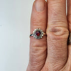 Sterling Silver 925 Balloon Opal Southwestern Ring Size 6 3/4 New