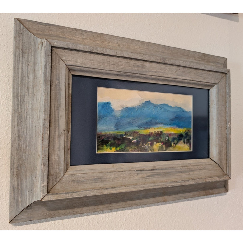 Vincent Scurr Mixed Media Watercolor Landscape Painting Framed
