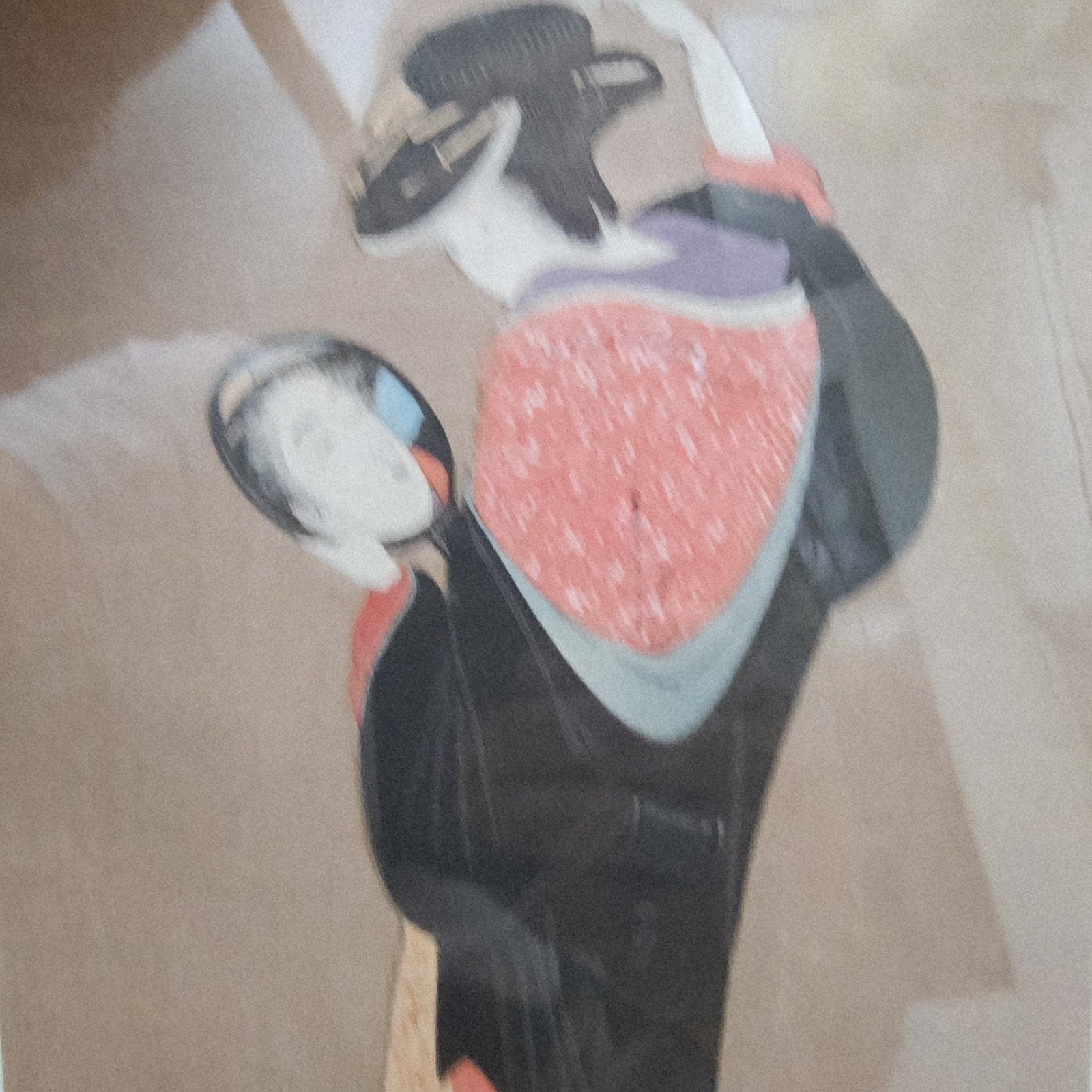 Kitagawa Utamaro Japanese Woodblick Print Girl Admiring Reflection 19c Recut