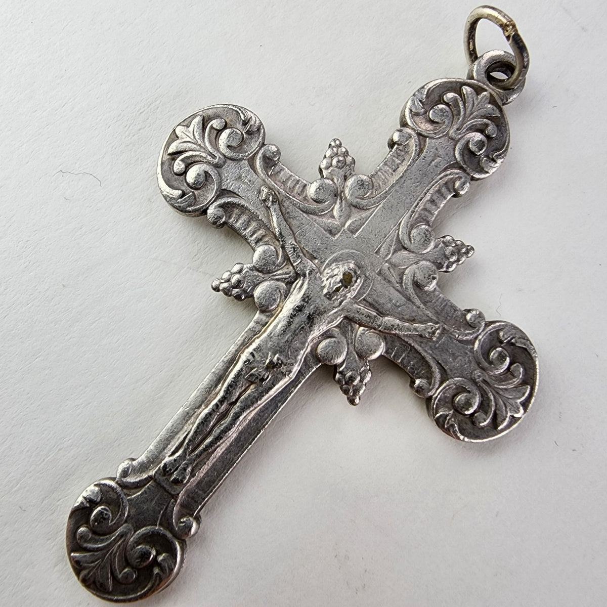 1874 Russian Imperial Cross 84 Sterling Silver 875 Moscow Jesus Corpus Crucifix
