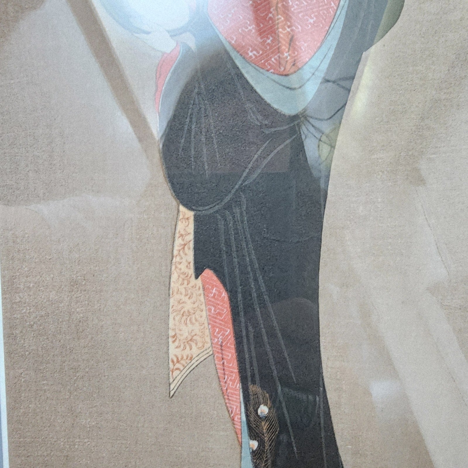 Kitagawa Utamaro Japanese Woodblick Print Girl Admiring Reflection 19c Recut