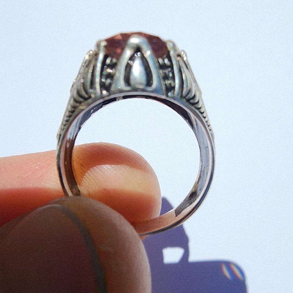 4ct Zultanite Color Changing Turkish Ring Size 6 1/2 Sterling Silver Sultanite