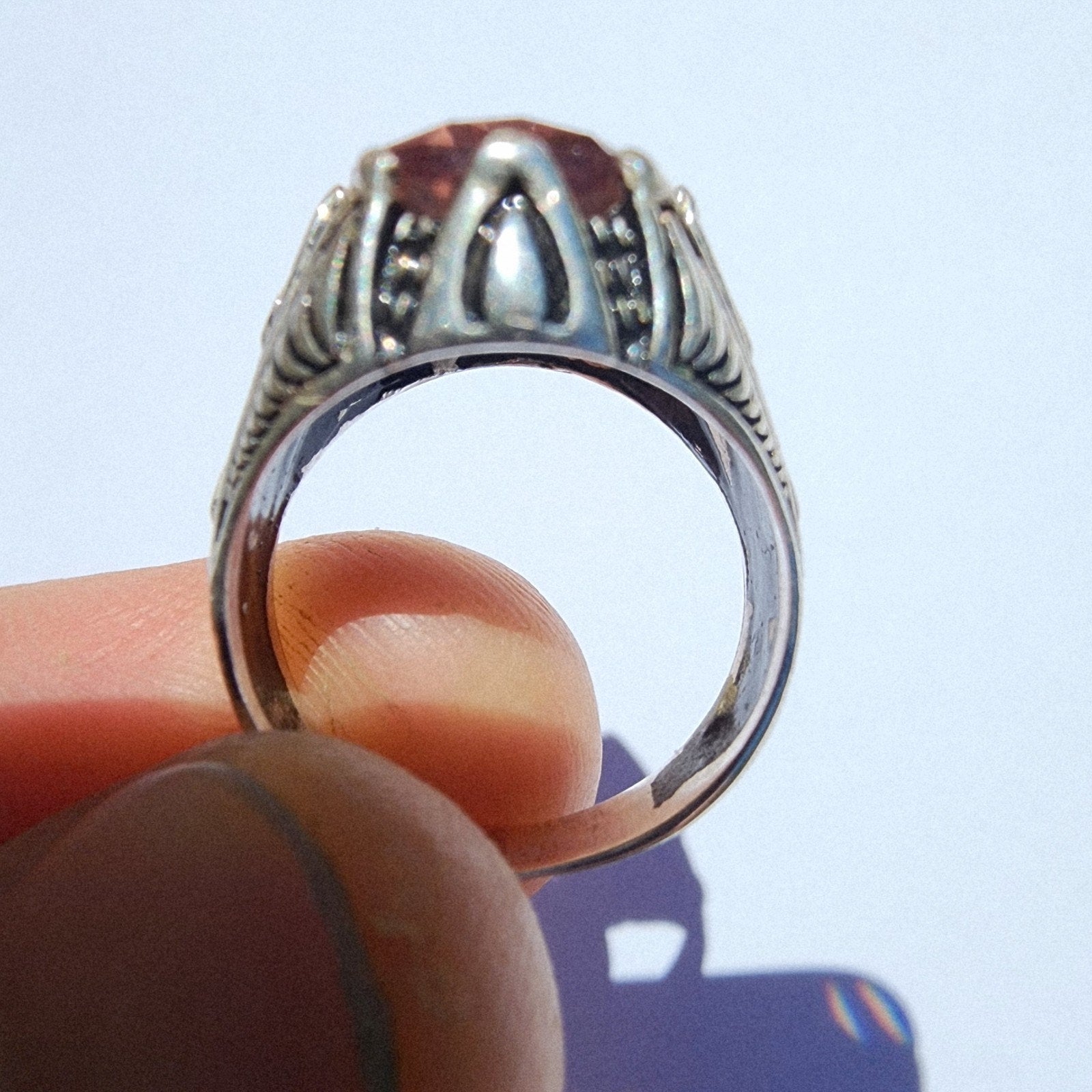 4ct Zultanite Color Changing Turkish Ring Size 6 1/2 Sterling Silver Sultanite