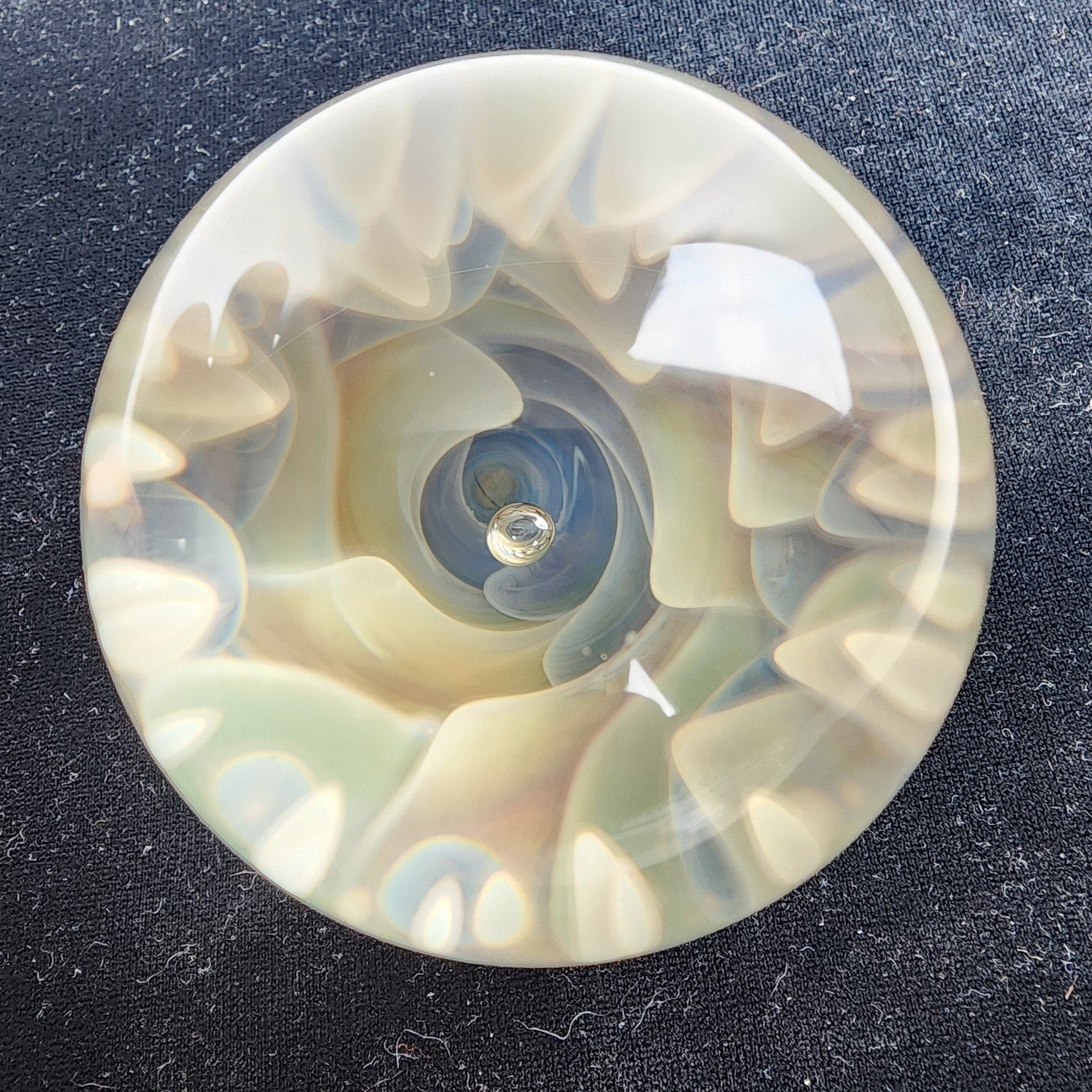 75mm Giant Air Trap Implosion Glass Marble Handmade Borosilicate