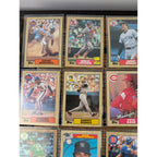1987 Topps Baseball Woodgrain Border All Stars 20 Card Set NM to M