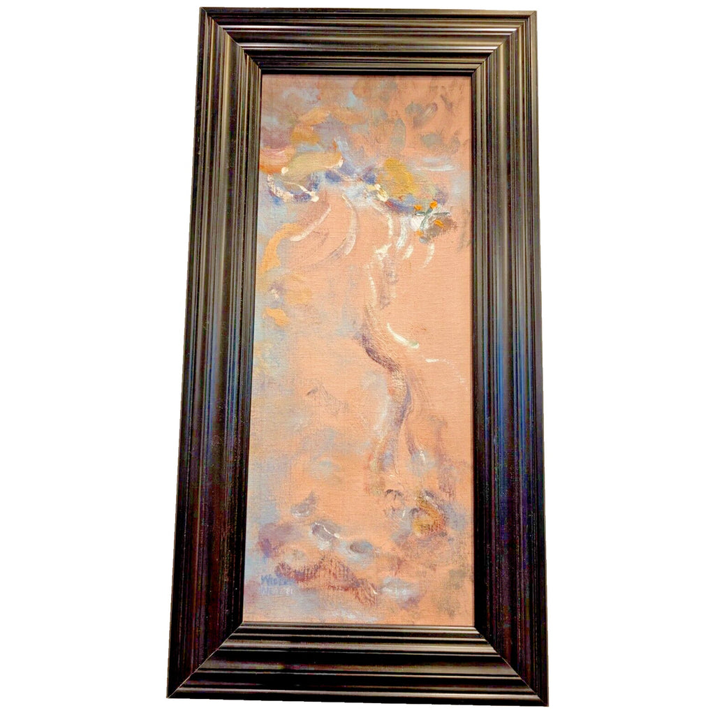 Impressionist Painting Diane Widler Wenzel Happy Shower Sounds 15" x 30"