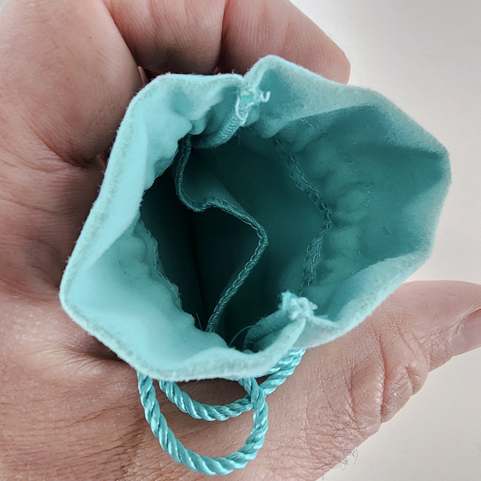Tiffany & Co Vintage Logo Blue Felt Jewelry Bag