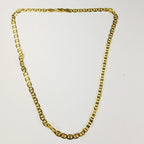 5mm Anchor Link 20" Gold Over Sterling Silver 925 Chain Necklace New
