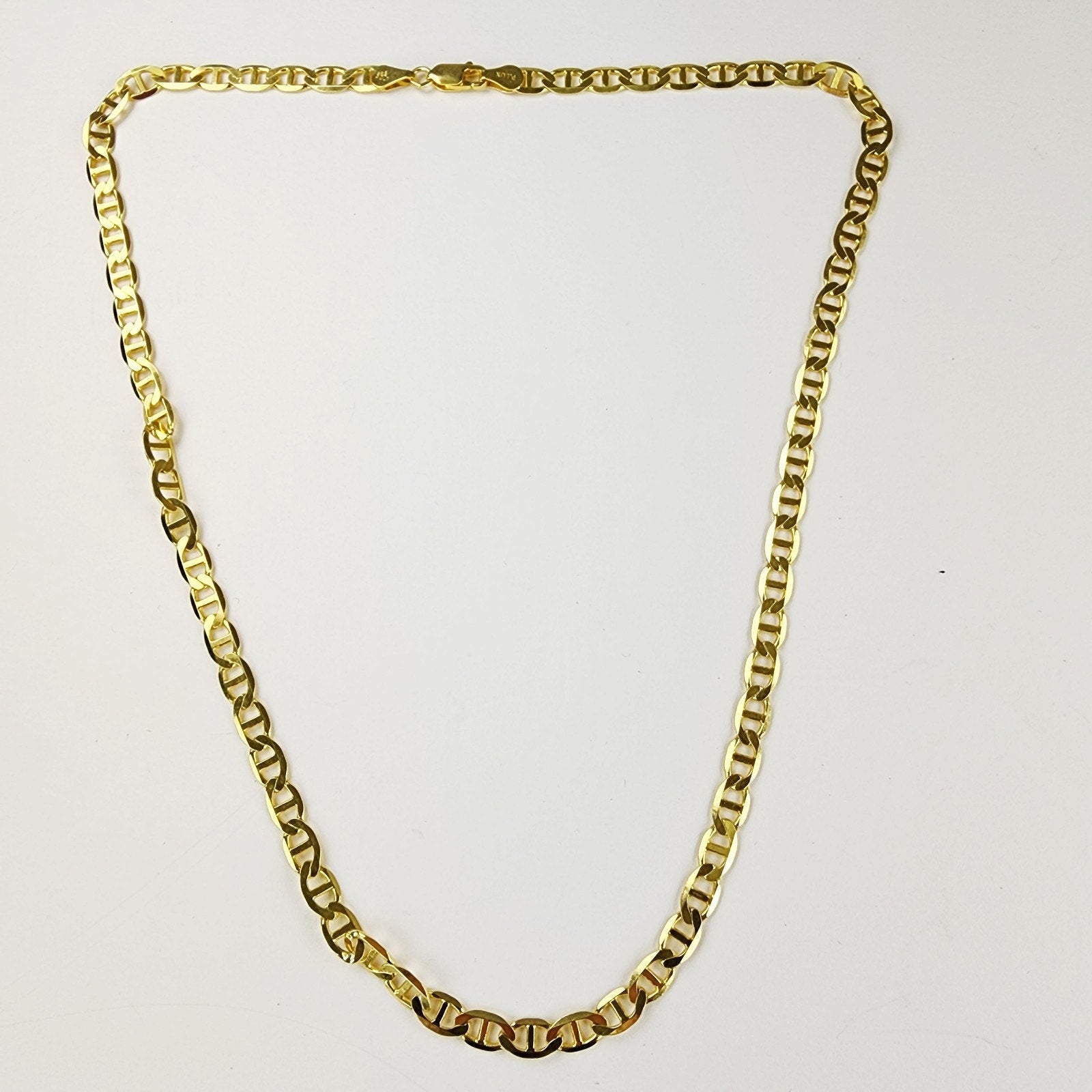 5mm Anchor Link 20" Gold Over Sterling Silver 925 Chain Necklace New