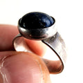 Native Lapis Ring Size 7 1/4 in Sterling Silver 925 Vintage