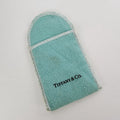 Vintage Blue Felt Jewelry Logo Bag by Tiffany & Co