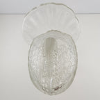 Clear Glass Turkey Lidded Candy Covered Dish by L.E. Smith Vintage