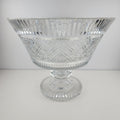 Waterford Crystal Georgian Strawberry Footed Punch Bowl 10" Vintage