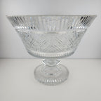 Waterford Crystal Georgian Strawberry Footed Punch Bowl 10" Vintage