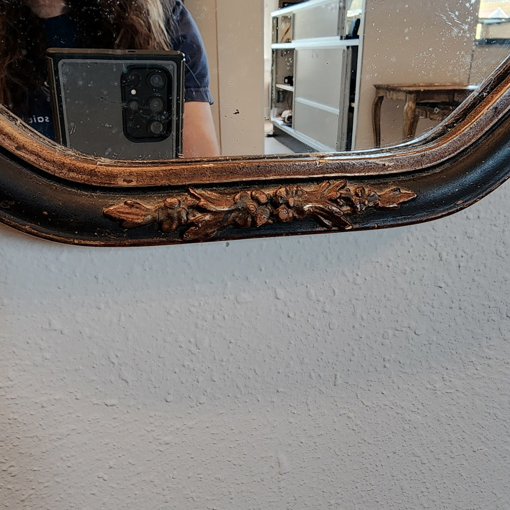 Antique Art Nouveau Carved Gilt Mirror Victorian