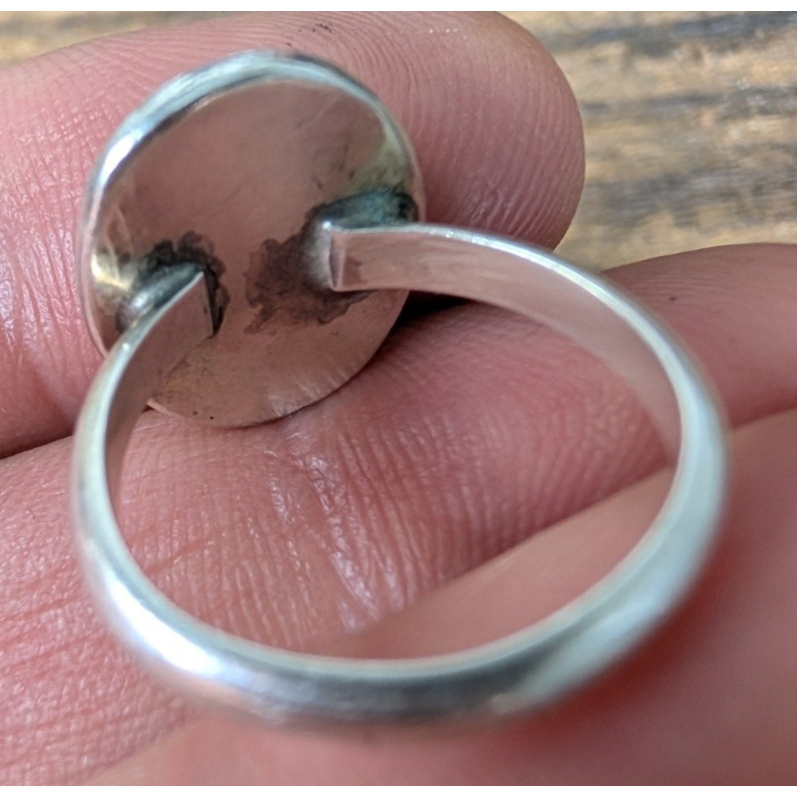 Rainforest Rhyolite Sterling Silver 925 Ring Size 6 1/2 by Joel Gray Native