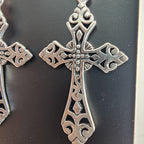 Celtic Cross Sterling Silver 925 Fish Hook Dangle Earrings