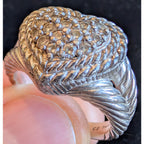 Judith Ripka Sterling Silver 925 Heart Designer Ring Size 9