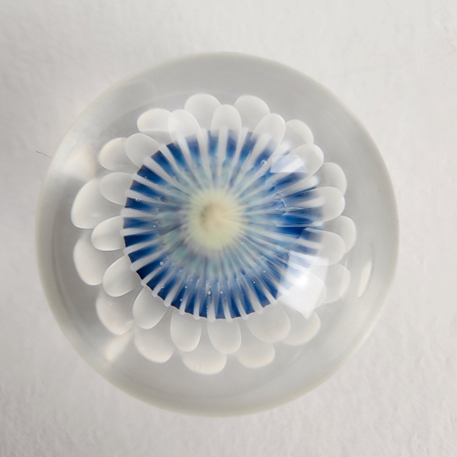 25mm Flower Implosion Marble 2013 by NVS Glass Handmade Boro