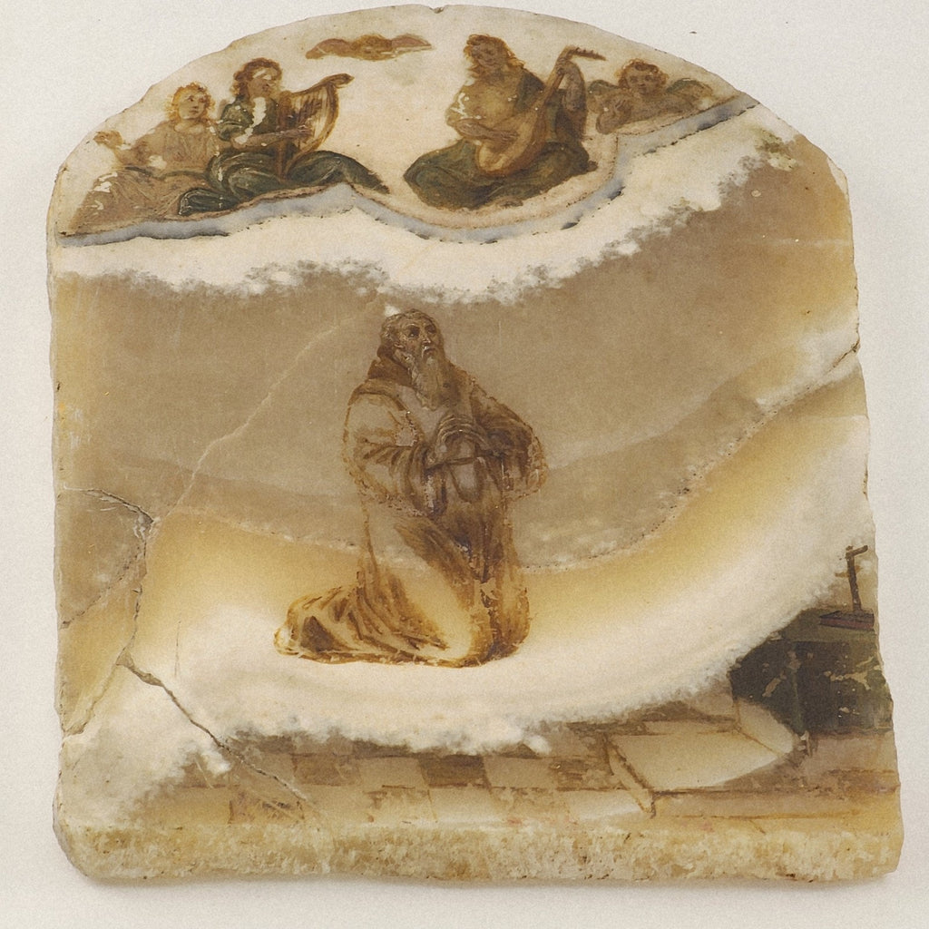 17th C Follower of Antonio Tempesta Alabaster Painting Baroque Italy Old Master