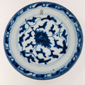 19th C Chinese Porcelain 6" Plate Qing Dynasty Blue & White Export Scholars Mark