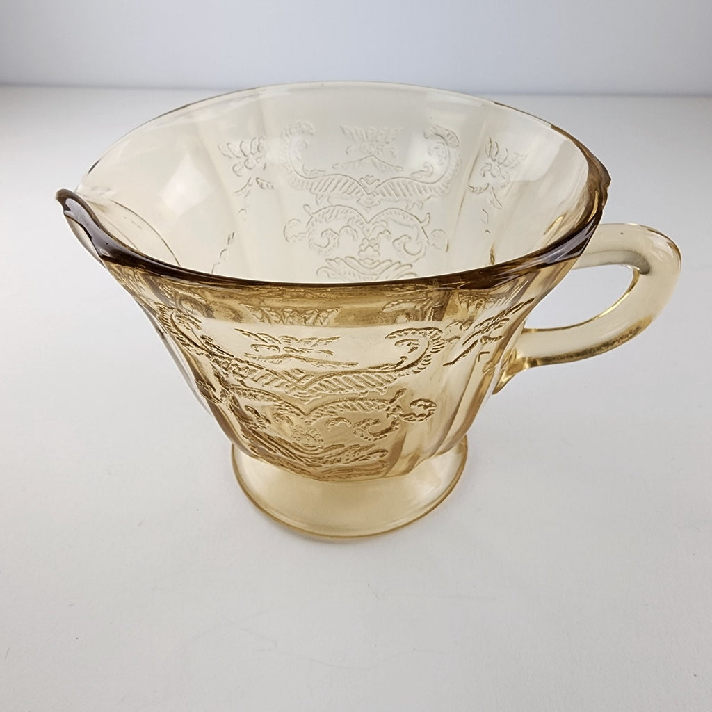 Federal Amber Yellow Madrid Coffee Creamer