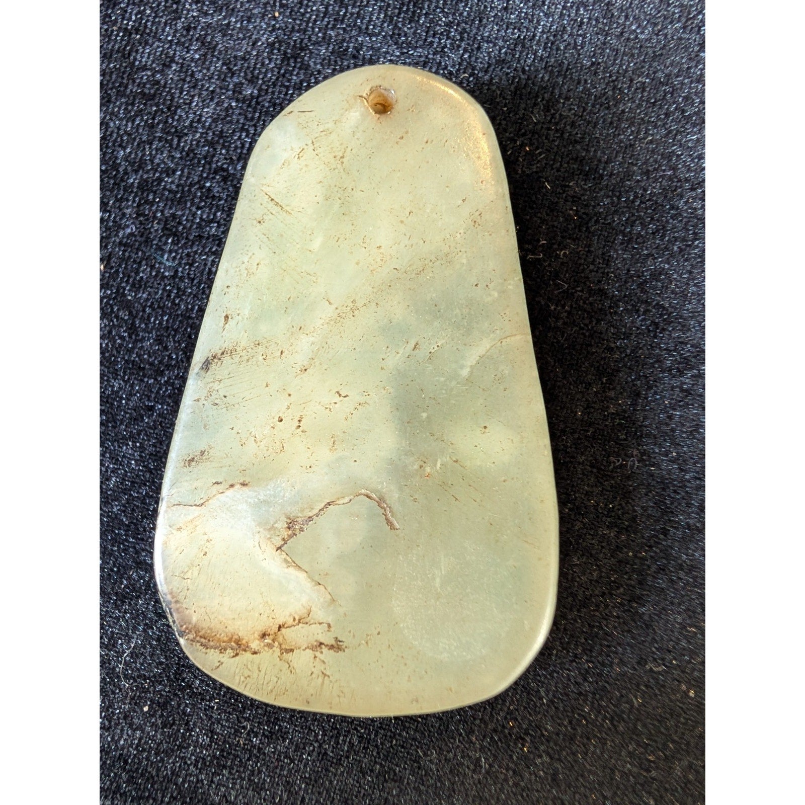 Chinese JADE Pendant Hand Carved Guanyin Bodhisattva Statue Antique
