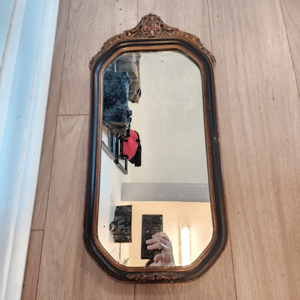 Antique Art Nouveau Carved Gilt Mirror Victorian
