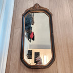 Antique Art Nouveau Carved Gilt Mirror Victorian
