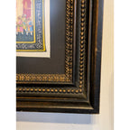 Miniature Indian Royal Procession Painting on Silk - Framed and Ready to Hang!