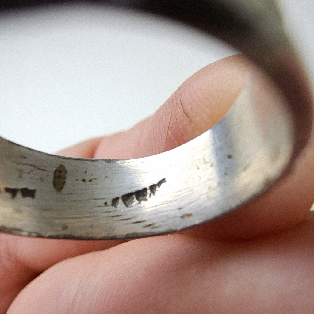 Taxco Mexico Textured Band Ring Size 8 Sterling Silver 925 Vintage