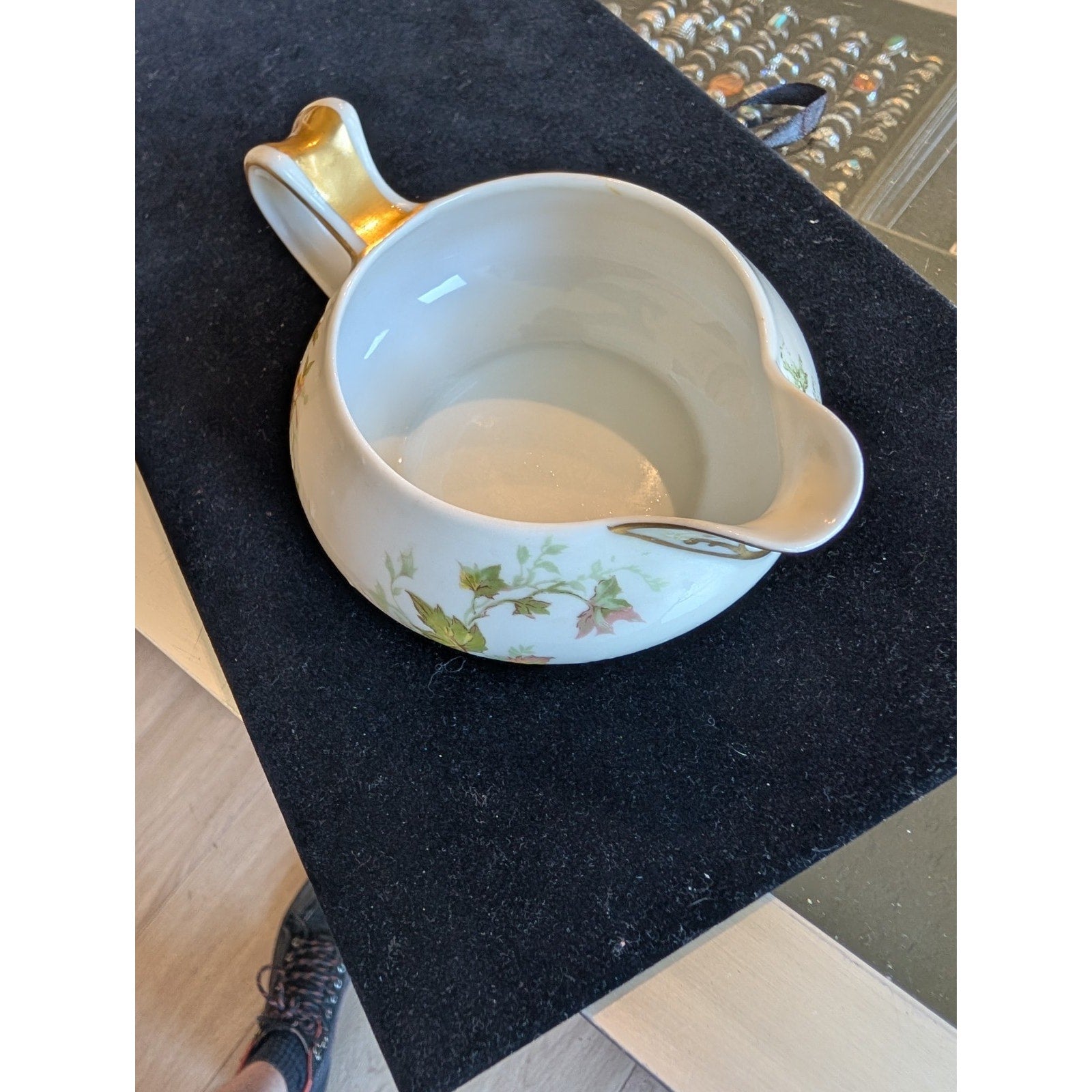 LIMOGES Haviland Autumn Leaf hand Painted Creamer