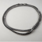 25" Vintage Franco Sterling Silver 5mm Chain Necklace Box Link