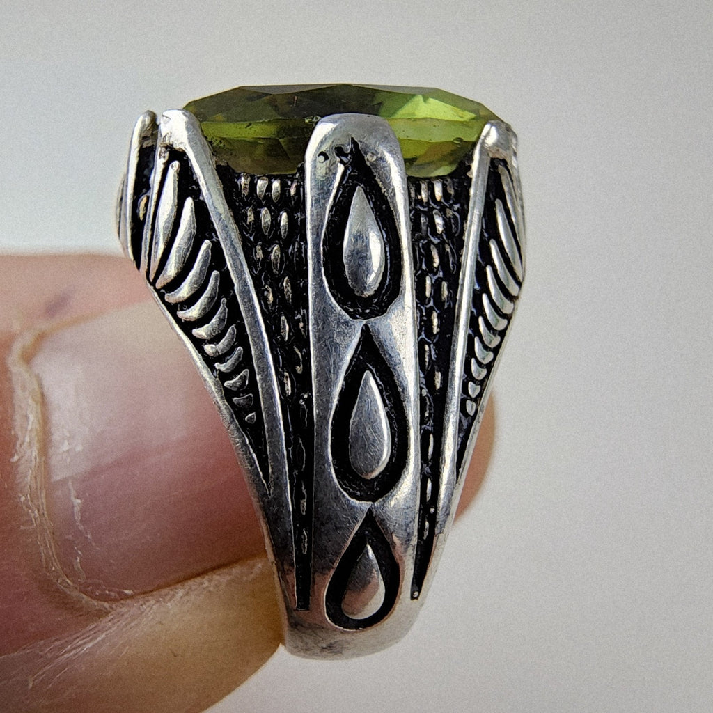 4ct Zultanite Color Changing Turkish Ring Size 6 1/2 Sterling Silver Sultanite