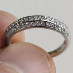 Vintage .900 Platinum Natural Diamond Wedding Set 1.00ct Center Stone 8.2g